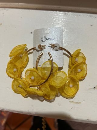 Pendientes zingara amarillos