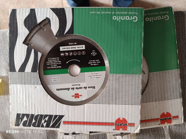 Disco obra granito 2 ud