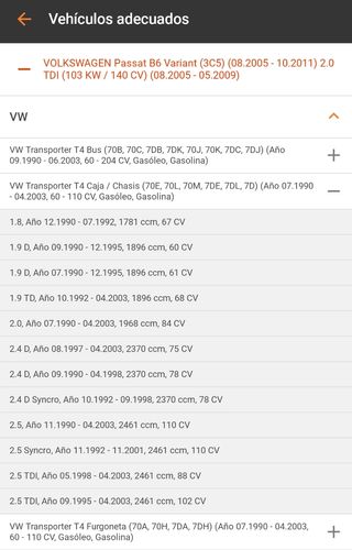 Pastillas de Freno Volkswagen T4