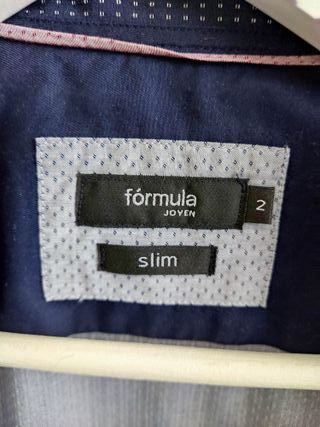 Camisa gris con puntos hombre. Formula Joven.