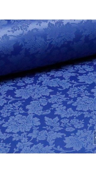 Tela damasco azul noche