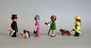 Playmobil Parejas De Victorianos Con Perros
