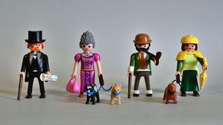 Playmobil Parejas De Victorianos Con Perros