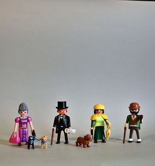 Playmobil Parejas De Victorianos Con Perros