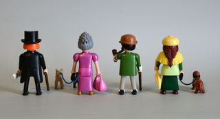 Playmobil Parejas De Victorianos Con Perros