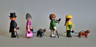 Playmobil Parejas De Victorianos Con Perros