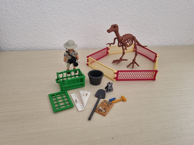 Playmobil paleontólogo, dinosaurios