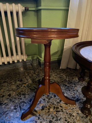 Conjunto de mesas auxiliares vintage mármol 