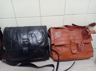 Bolsos piel auténtica vintage 80'S