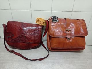Bolsos piel auténtica vintage 80'S