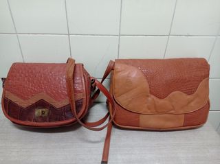 Bolsos piel auténtica vintage 80'S