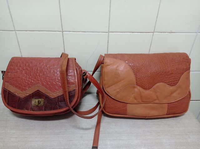 Bolsos piel auténtica vintage 80'S