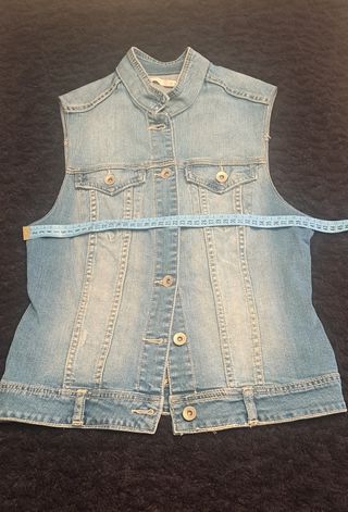 Chaleco elástico vaquero Stradivarius 