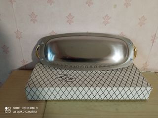 Vassoi Creazioni MSB inox 18/10 e oro 24KT
