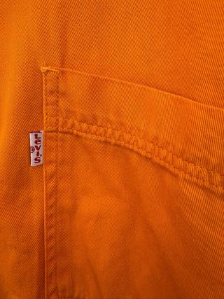 VINTAGE camisa vaquera naranja LEVIS talla L 
