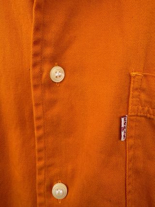 VINTAGE camisa vaquera naranja LEVIS talla L 