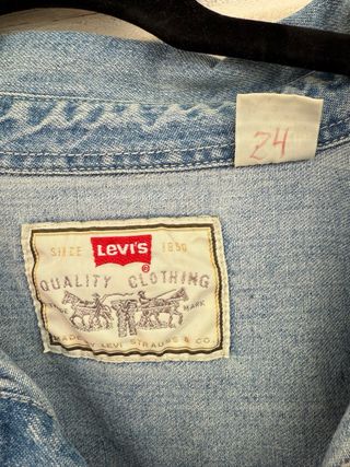 VINTAGE LEVIS RED TAB camisa vaquera talla XL 