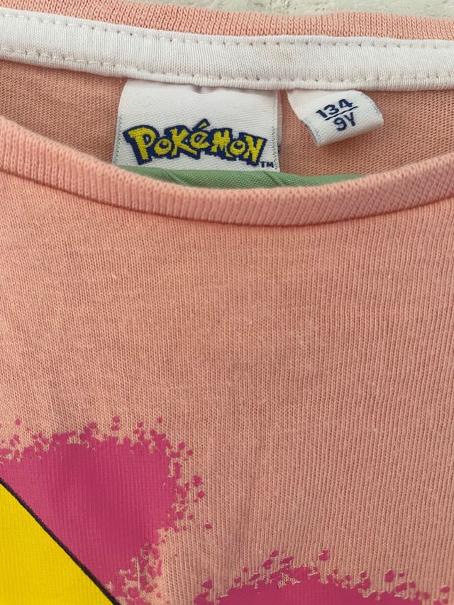 Camiseta Pokémon  Pikachu de algodón 100