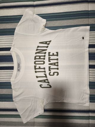 Crop Top Blanco California State 