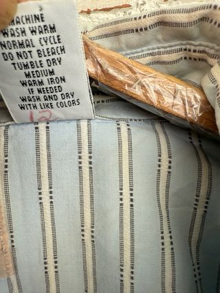 VINTAGE camisa cowboy a rayas LEVIS talla L 