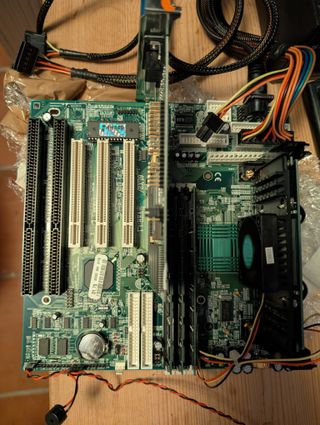 PLACA BASE pentium SLOT 1 FORMATO BABY AT (LEER!)