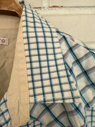 VINTAGE camisa cowboy cuadros LEVIS talla L 