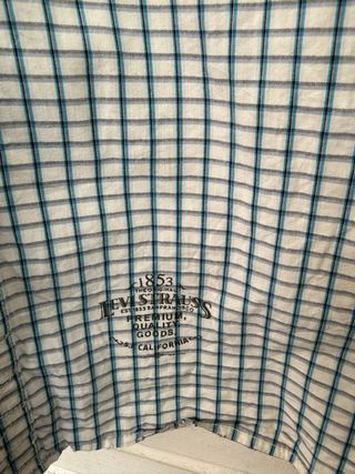 VINTAGE camisa cowboy cuadros LEVIS talla L 