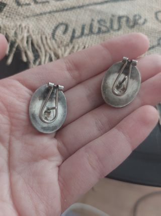 Pendientes plata y esmeralda