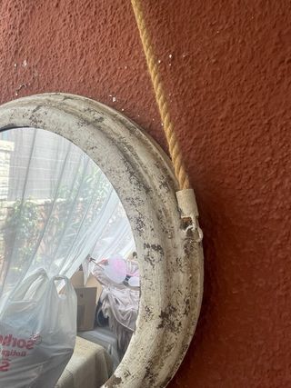 ESPEJO Metal Estilo Envejecido