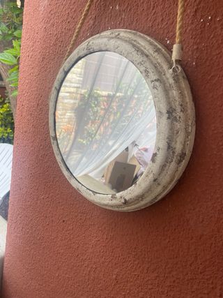 ESPEJO Metal Estilo Envejecido