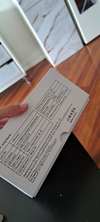 Batería para arrancar el coche