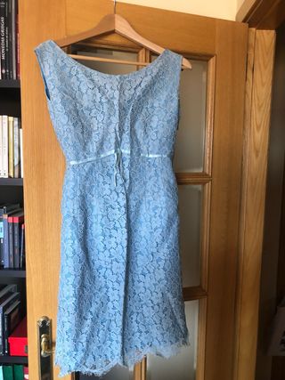 Vestido vintage azul años 60