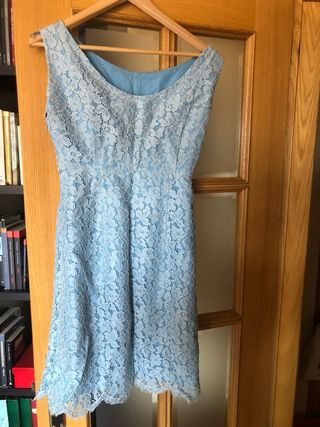 Vestido vintage azul años 60