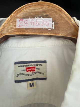 VINTAGE camisa blanca LEVIS talla M