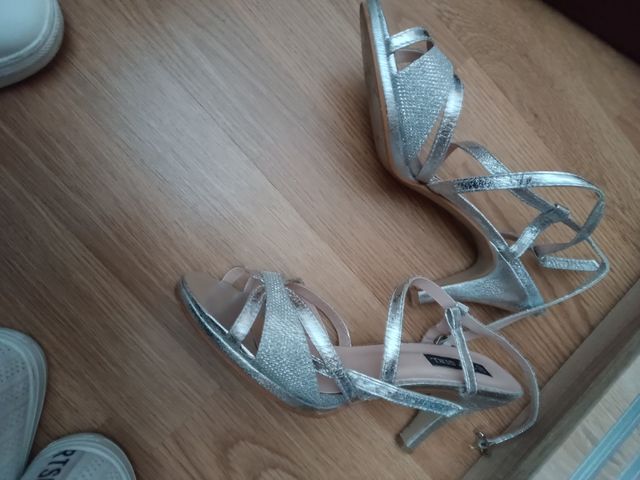 Sandalias plateadas