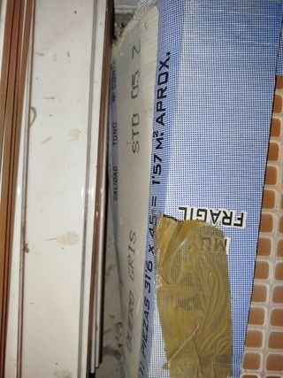 Azulejo marmolado blanco cerámica