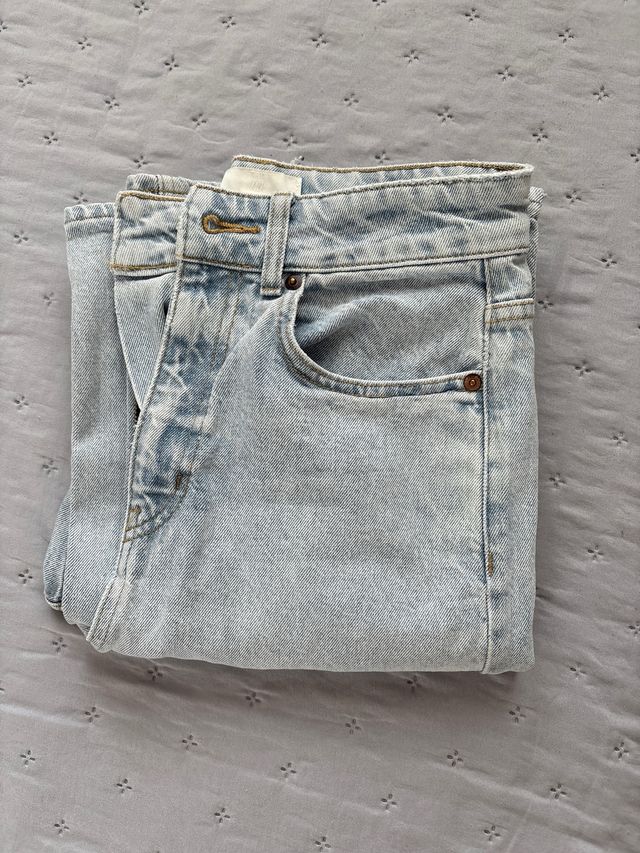 Vaqueros Claros Rectos