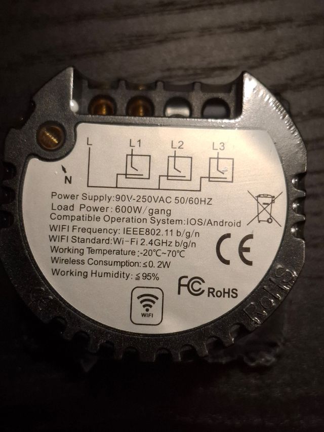 Conjunto 3 interruptores touch wifi