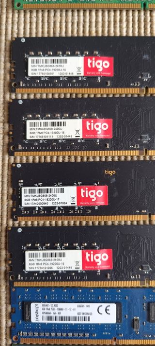 Memoria RAM PC vari tagli