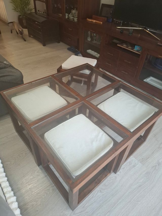 Mesa centro comedor-sofá