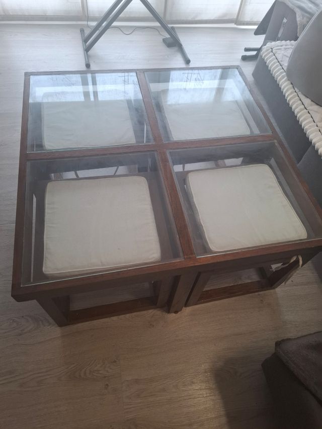 Mesa centro comedor-sofá