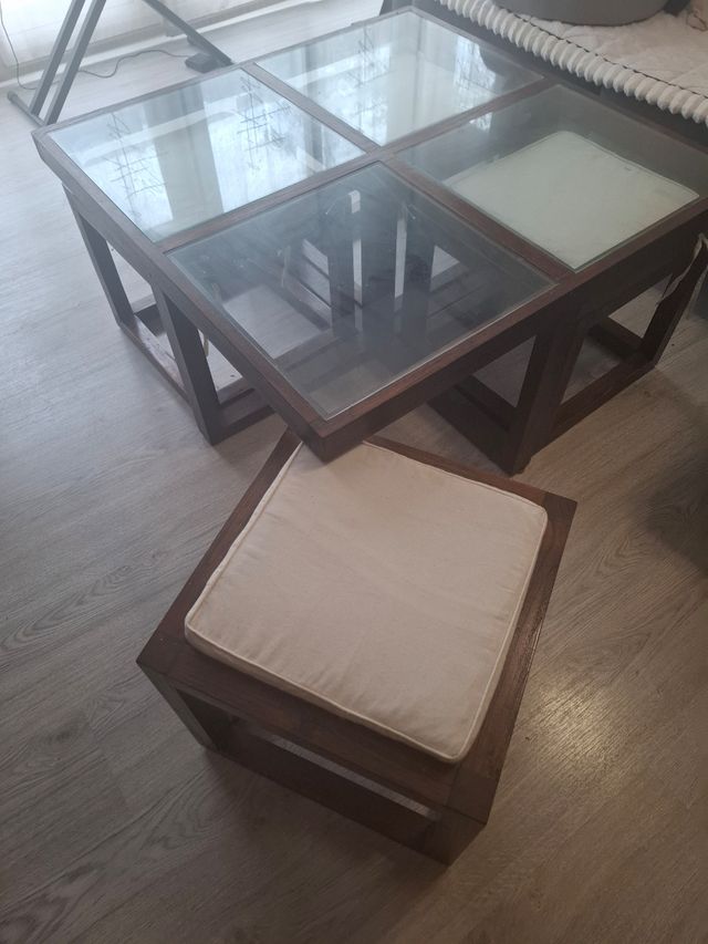 Mesa centro comedor-sofá