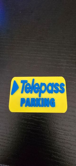 Tagliando strisce blu telepass parking