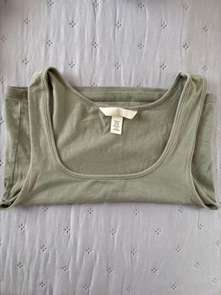 Top Verde sin Mangas