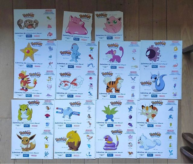 Lote 19 Pegatinas Pokémon