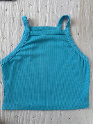 Top sin Mangas Azul