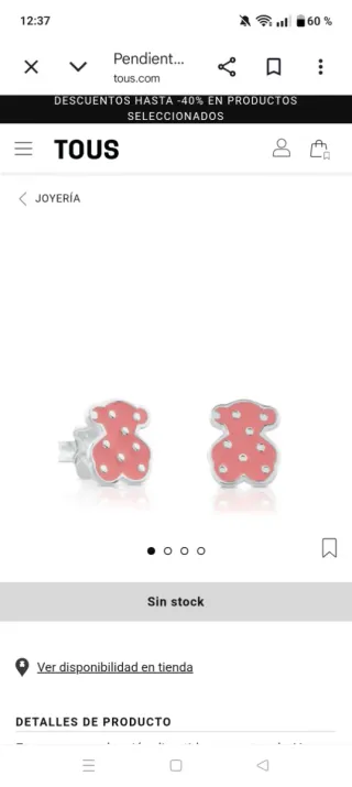 Pendientes Tous Face