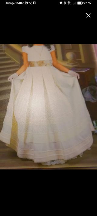 Vestido de Comunión. Talla 9-10