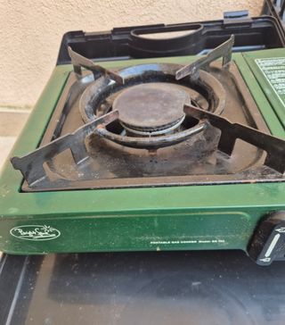 Fornello-barbecue da campeggio a gas