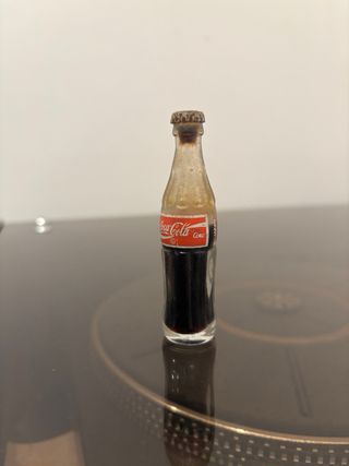 Mini bottiglia in vetro Coca cola  mignon  anni '8